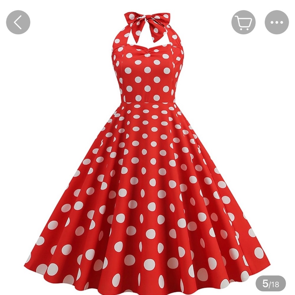 1950s backless style dress. Never worn. Purchased from Light In The Box.